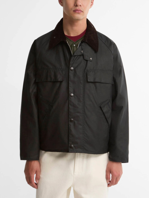 Barbour four pocket transport wax jkt navy 