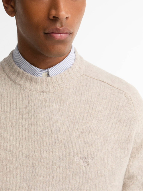 Barbour newton pullover light grey 