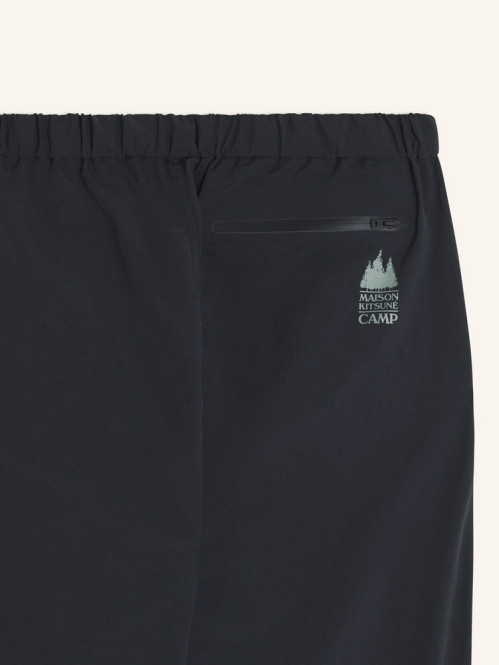 Belted technical pants black 