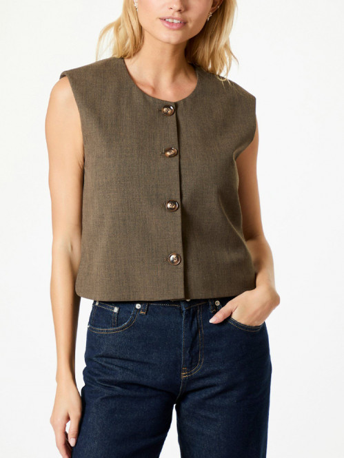 Birtha waistcoat brown 