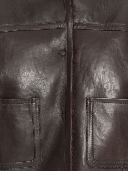 Bonded leather jacket mole 