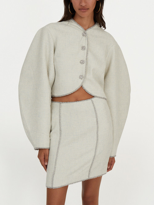 Boucle jacket blush 