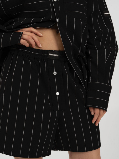 Brino shorts black striped 