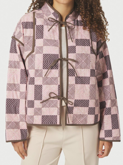 Calah square mix jacket rose 