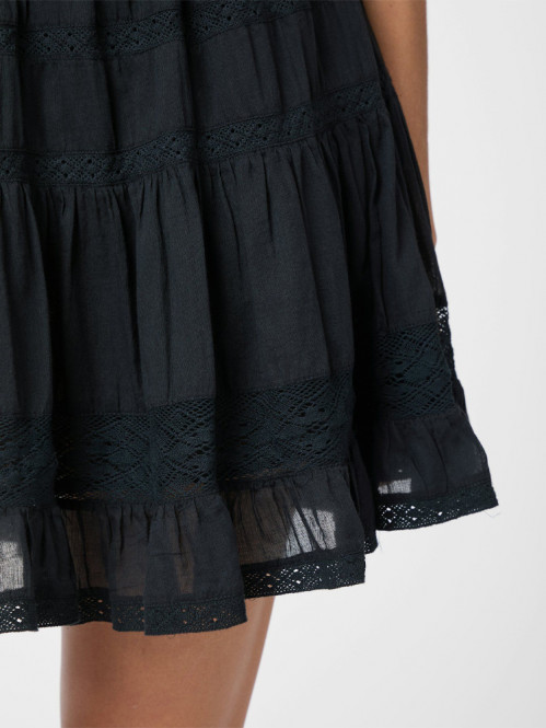 Callia s voile skirt navy 