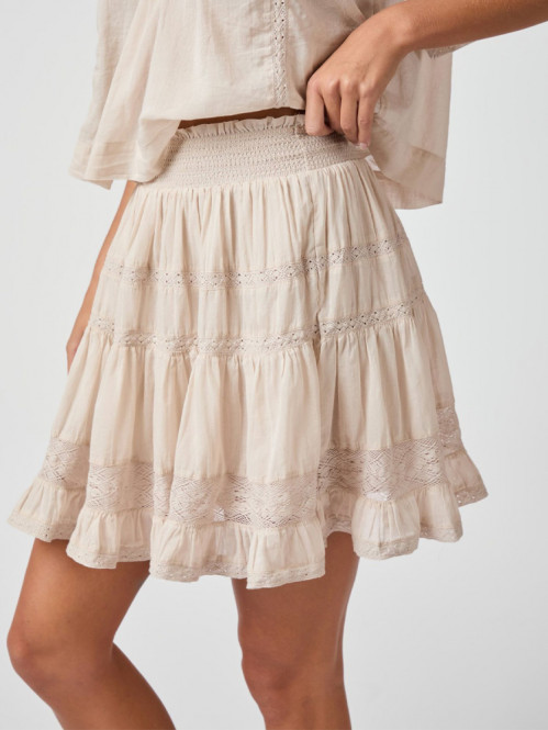 Callia s voile skirt ivory 