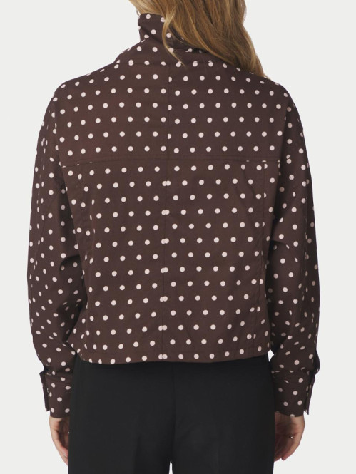 Callisa dot jacket brown 