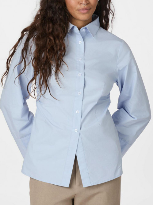 Caroli poplin shirt lt blue 