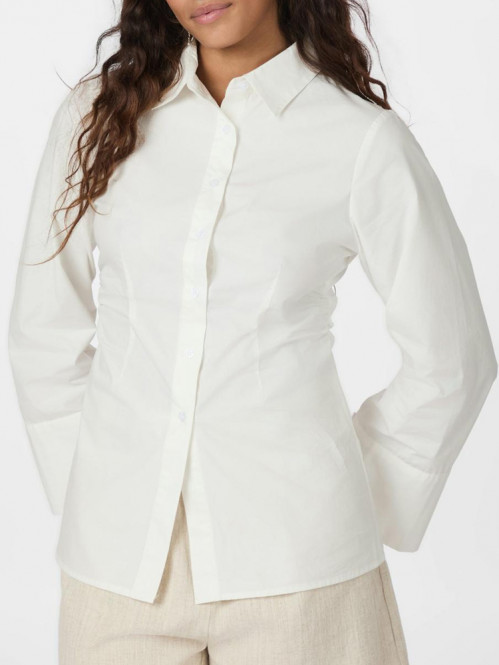 Caroli poplin shirt white 
