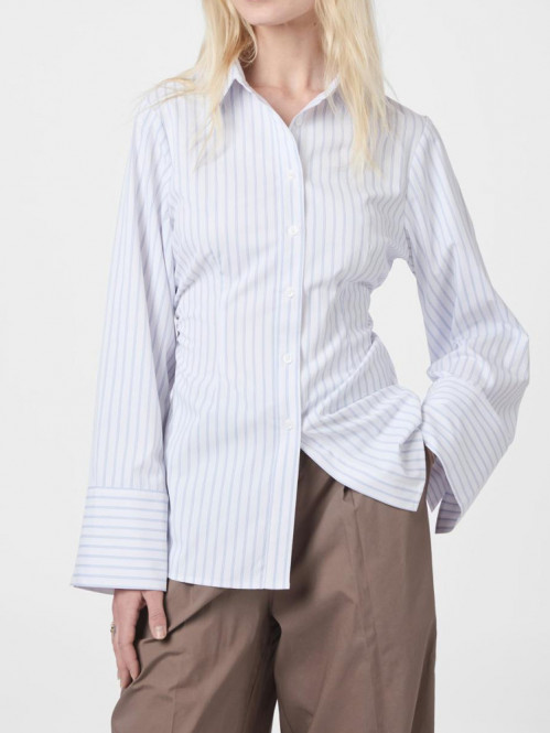 Caroli stripe shirt white 