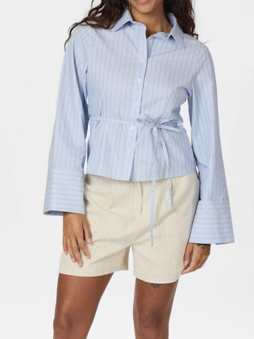 Clarida stripe shirt light blue 