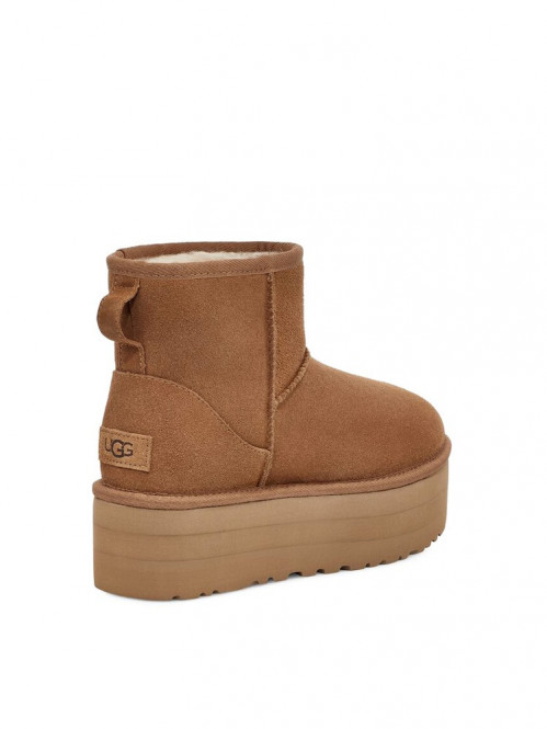 Classic mini platform boot chestnut 8