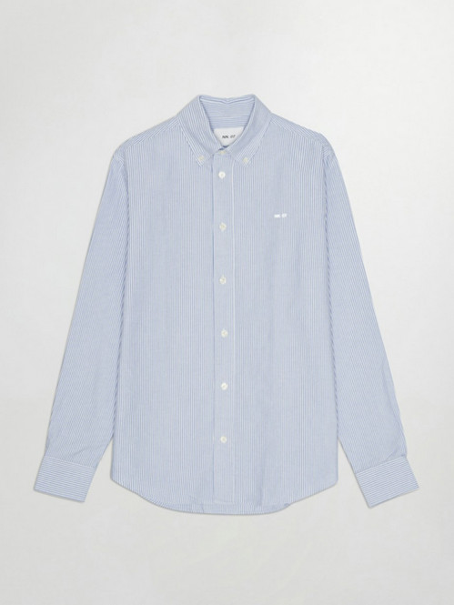Colby bd shirt blue stripe 