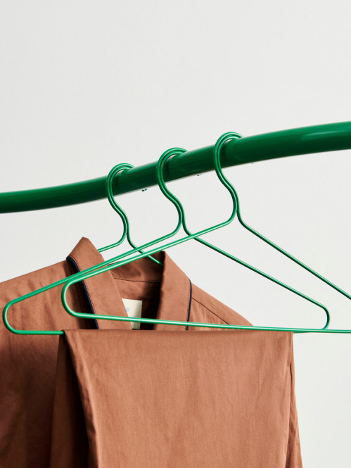Colour hanger set of 3 jungle green 