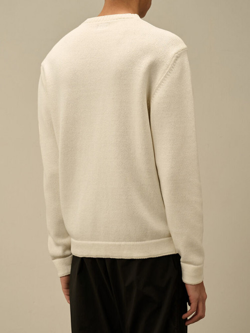 Compact cotton lens knit gauze wht 