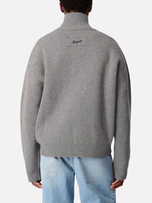 Core zip-up sweater grey mel 