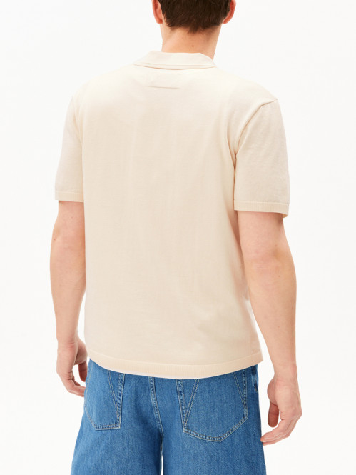 Cotton knit poloshirt pure 