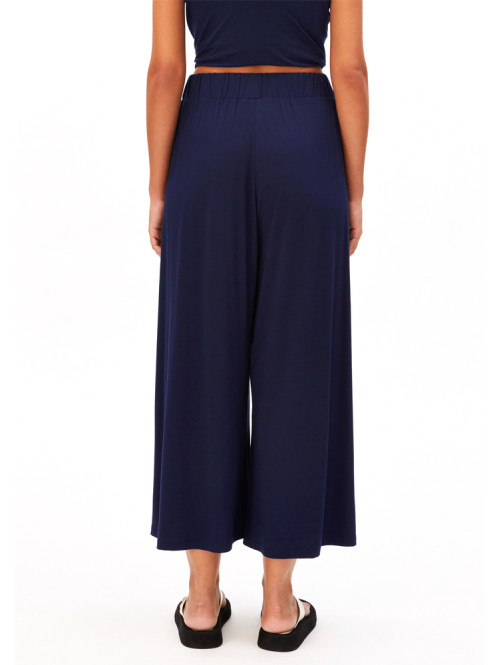 Cropped jersey pant tinted navy 