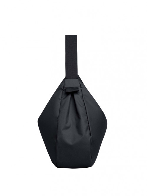 Curved bag monochrome black 