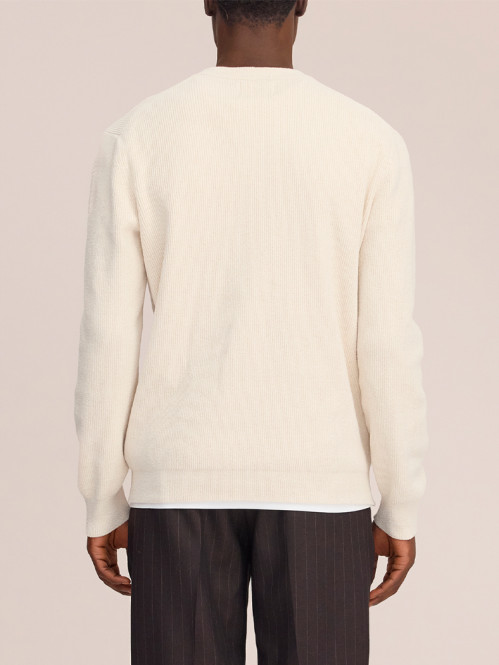 Danny v-neck pullover  ivory 