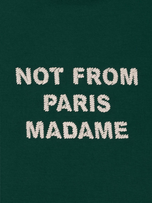 Le t-shirt slogan forest green 