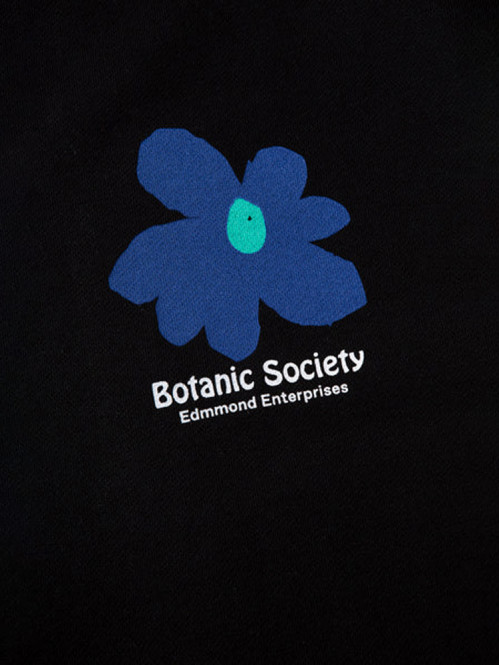Botanic society sweat plain black 