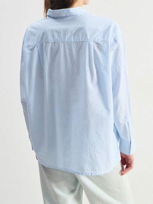 Elu 06a bluse rayures bleu 