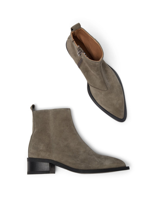 Elva boots suede dust green 