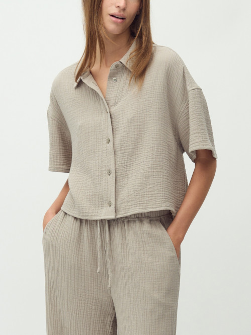 Emele ss-m blouse light twig 