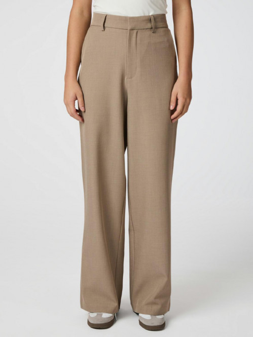Emmett structure pant dark taupe 