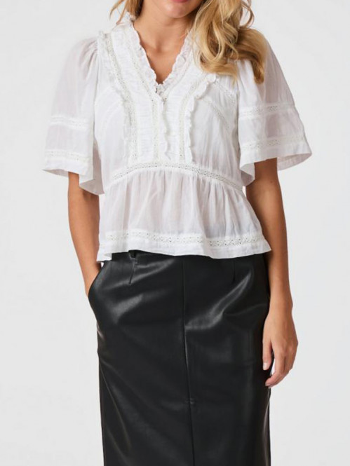Evienne s voile top white 
