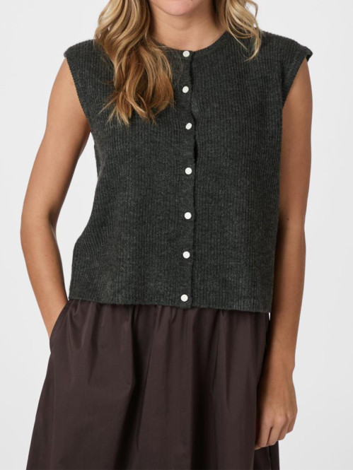 Everest knit vest antracit 