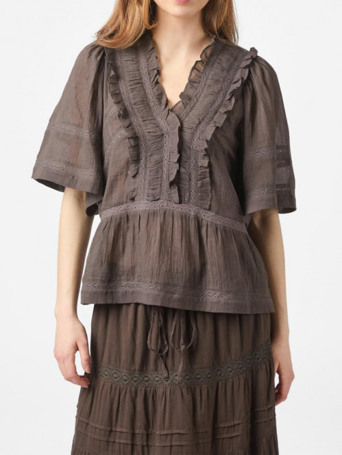 Evienne s voile top dk brown 