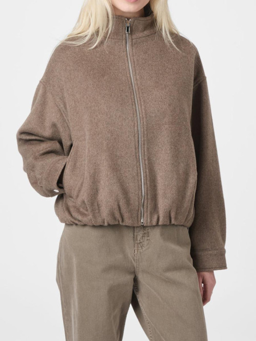 Florine wool bomber jacket light brown L