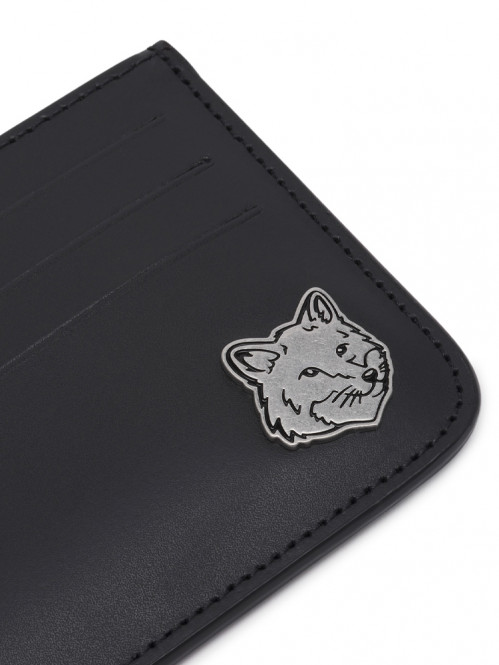 Fox head cardholder black 