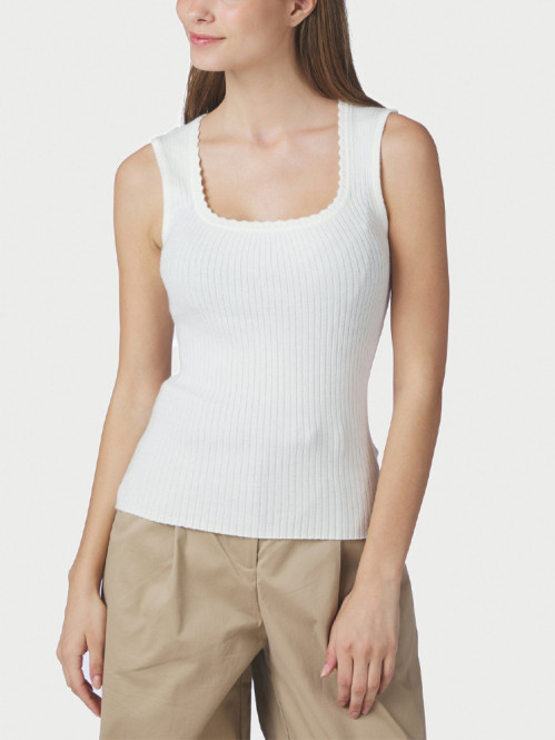 Fraline knit top off white 