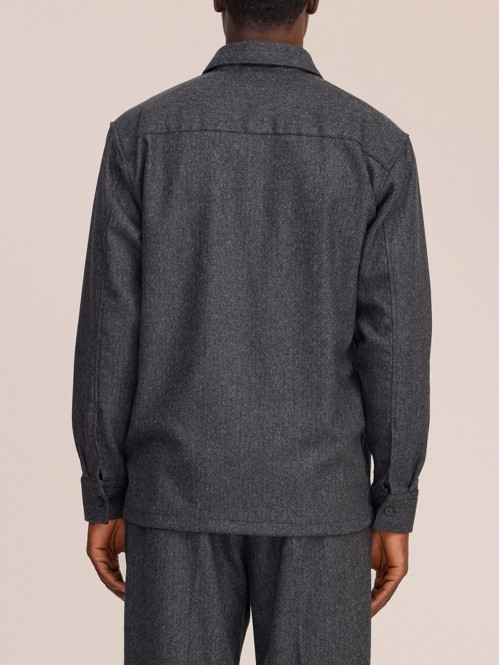 Freddy overshirt dk grey mel 