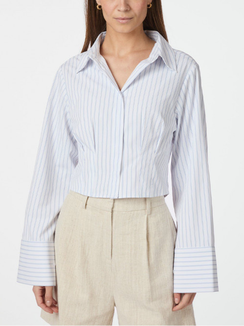 Frost slim stripe shirt white L