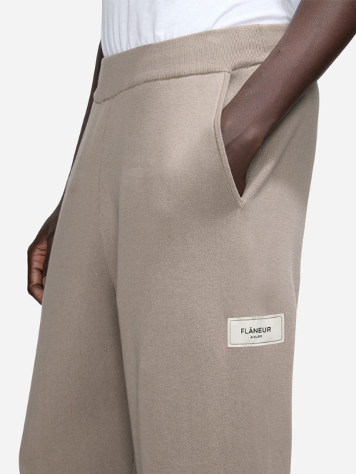 Atelier knit pants taupe 