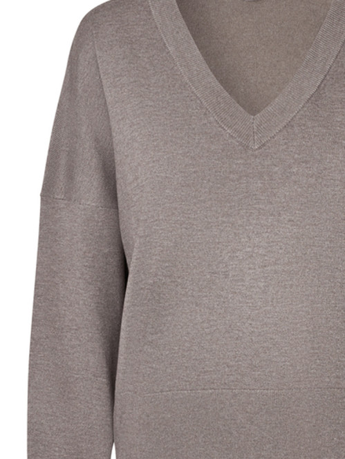 Gillian v-m bravani knit falcon melange 