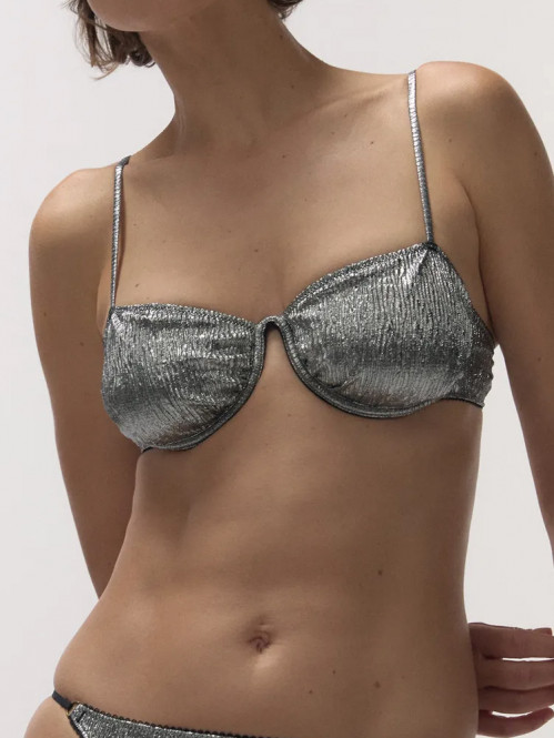 Glow bra silver 