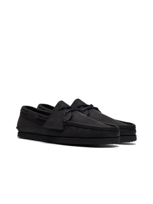 Godney Boat moccasin black leather 