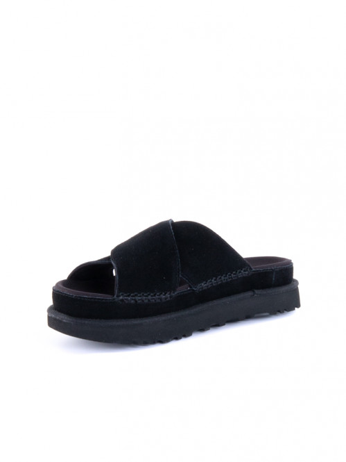 Goldenstar cross sandals black 