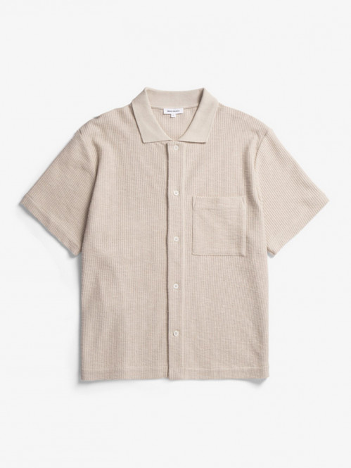 Gustav crochet shirt oatmeal 