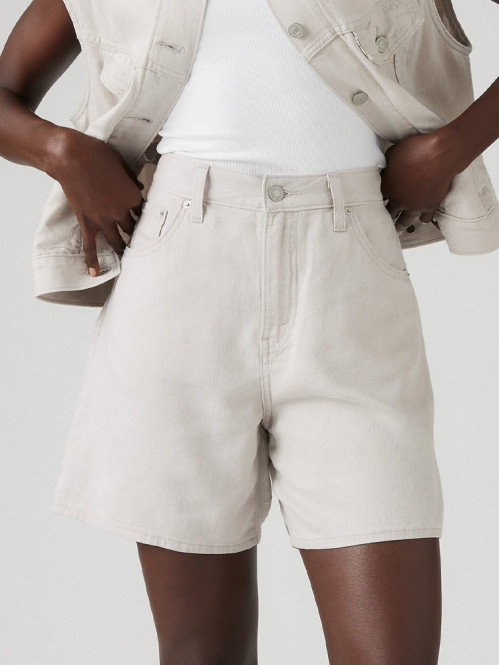 High rise baggy short crystal grey 27