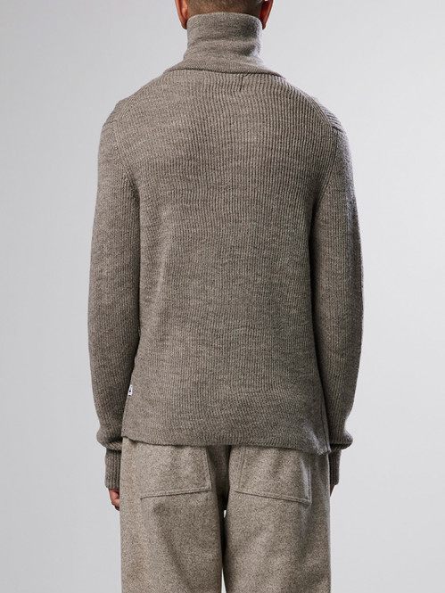 Holger half zip pullover nature mel 