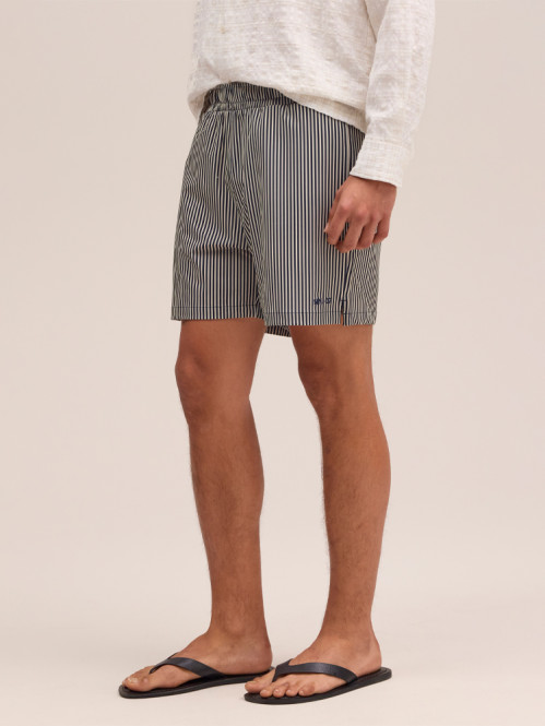Holiday shorts navy stripe 