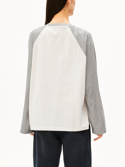 Iconic a raglan longsleeve undyed silver 