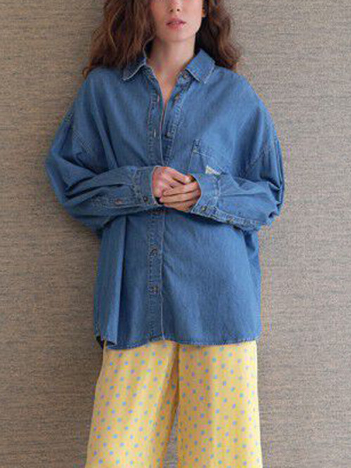 Ize 06a denim shirt medium blue 