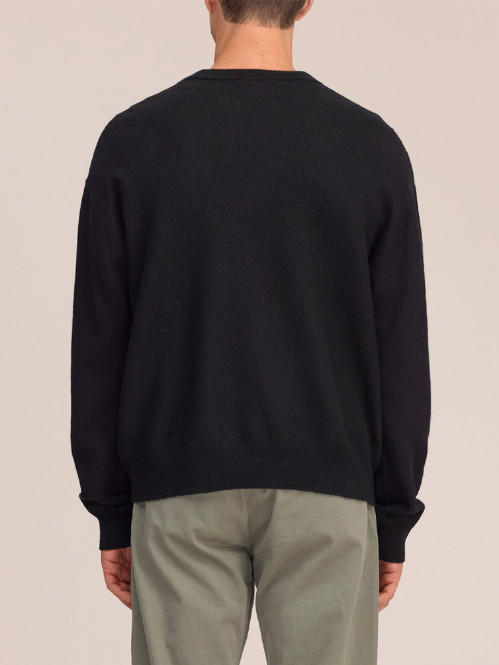 Jasper ls crew pullover black 
